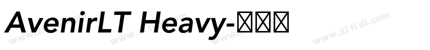 AvenirLT Heavy字体转换